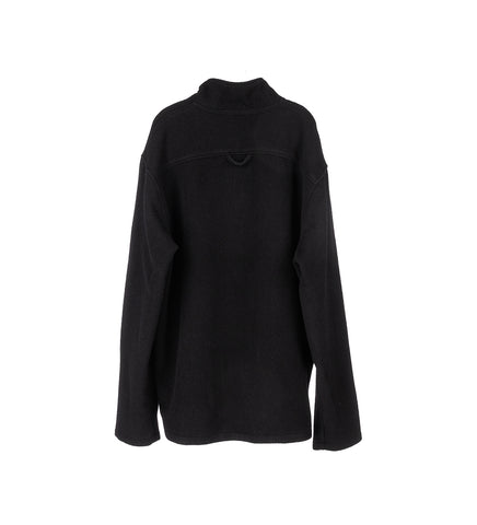 FLEECE POLO BLACK