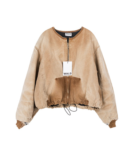 REWORKED WORK JACKET BEIGE LARGE #1