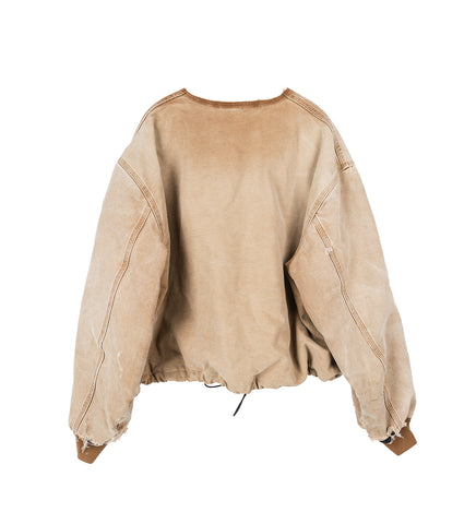 REWORKED WORK JACKET BEIGE LARGE #1