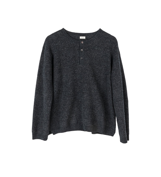 MIDAS HENLEY KNIT SWEATER DARK GREY