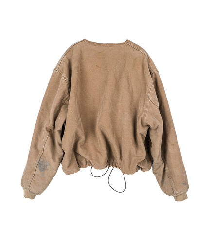 REWORKED WORK JACKET BEIGE LARGE #2