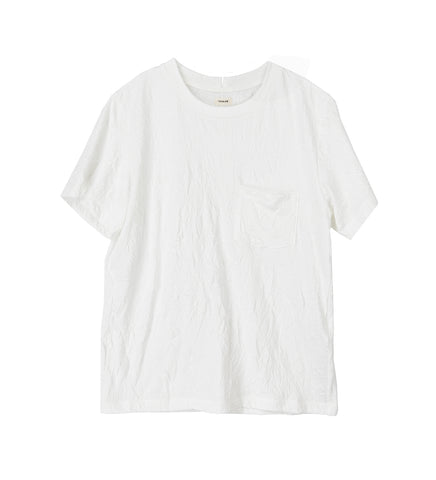 OTTO CRINKLED POCKET T-SHIRT WHITE