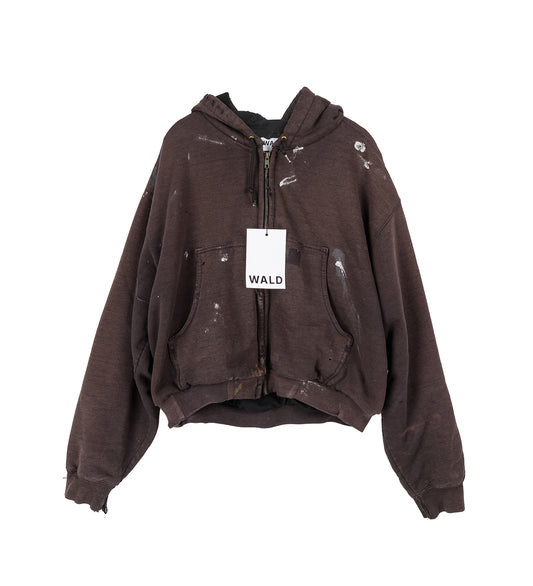 REWORKED WORK ZIPPER DARK EARTH LARGE