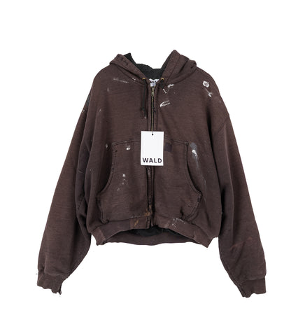 REWORKED WORK ZIPPER DARK EARTH LARGE