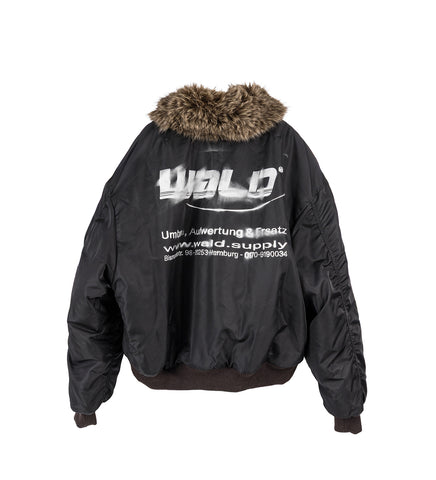 BIG BOMBER JACKET BLACK