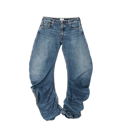 JEAN WITH OVERSIZE FIT VINTAGEBLUE
