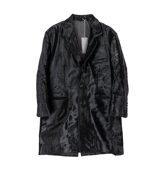 HORSEHAIR TAILORED COAT BLUE/BLACK