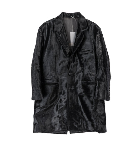 HORSEHAIR TAILORED COAT BLUE/BLACK