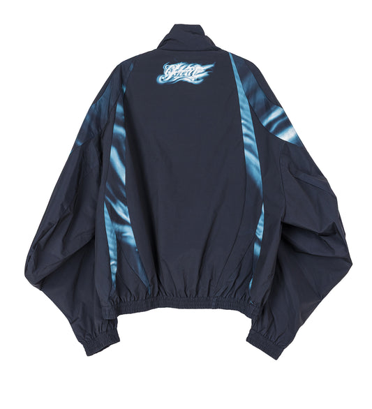 TRACKSUIT JACKET BLACK/SAGE