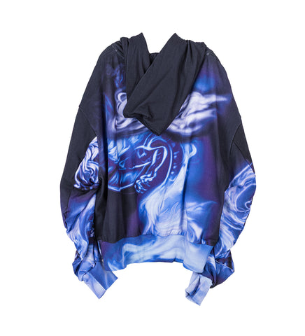 OVERSIZED HOODIE NAVY/BLUE