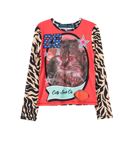 CUTTY SARK CATS FITTED JERSEY TOP MULTI