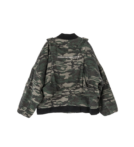 BOMBER JACKET WOODLAND CAMO