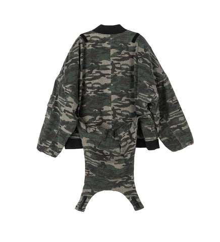 BOMBER JACKET WOODLAND CAMO
