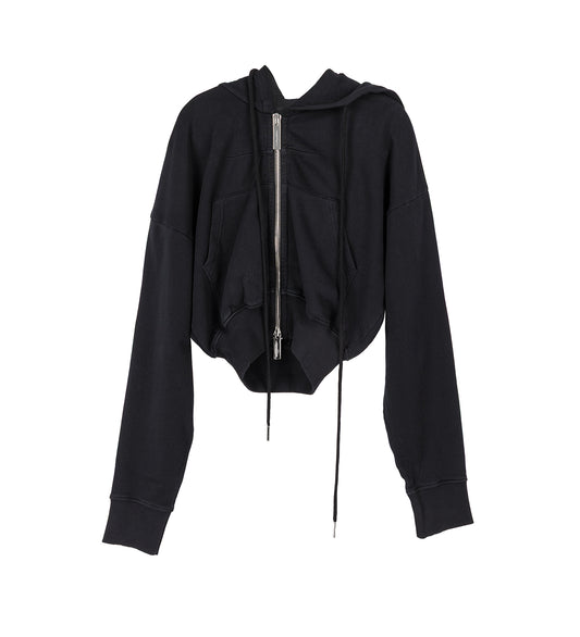 CULT CROPPED HOODIE BLACK