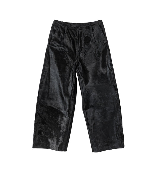 HORSEHAIR TAILORED PANTS BLUE/BLACK