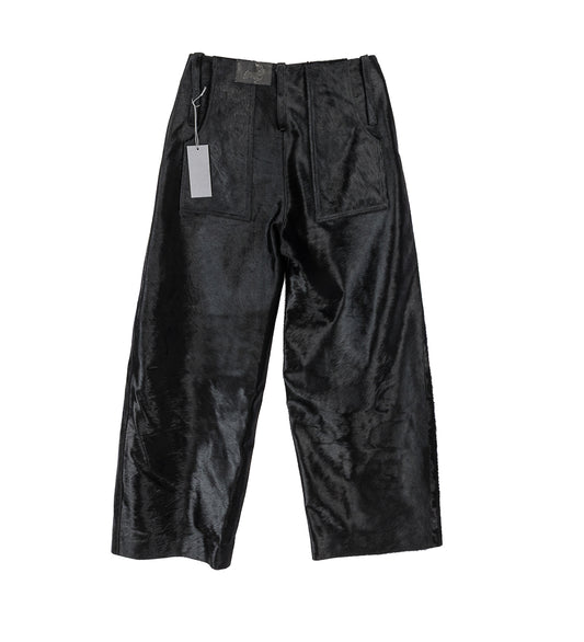 HORSEHAIR TAILORED PANTS BLUE/BLACK