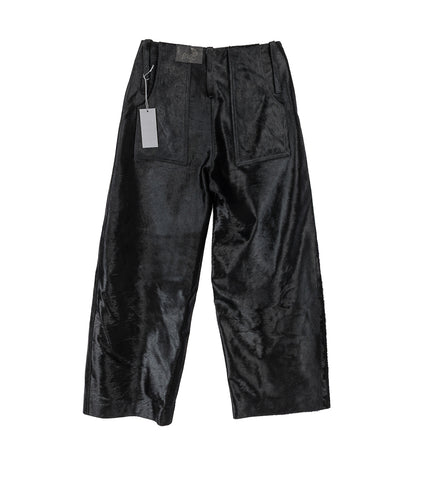 HORSEHAIR TAILORED PANTS BLUE/BLACK