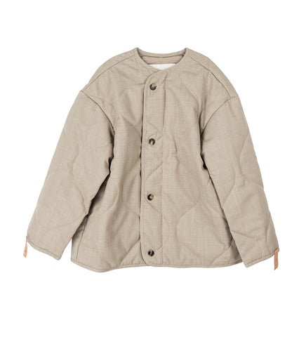 QUILTED JACKET CLAY MELANGE