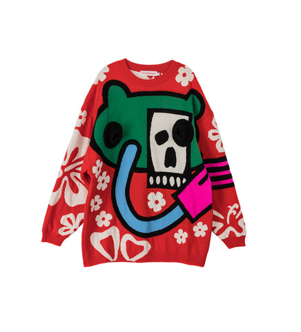 ANDROID KNIT FLAME SCARLET