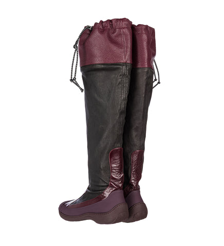 AVOCET LEATHER BOOTS ESPRESSO BROWN