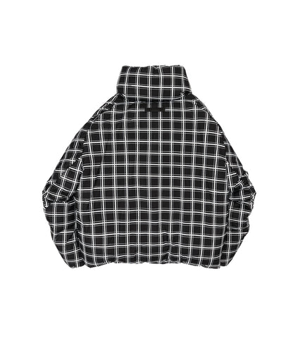 PADDED JACKET BLACK GRID