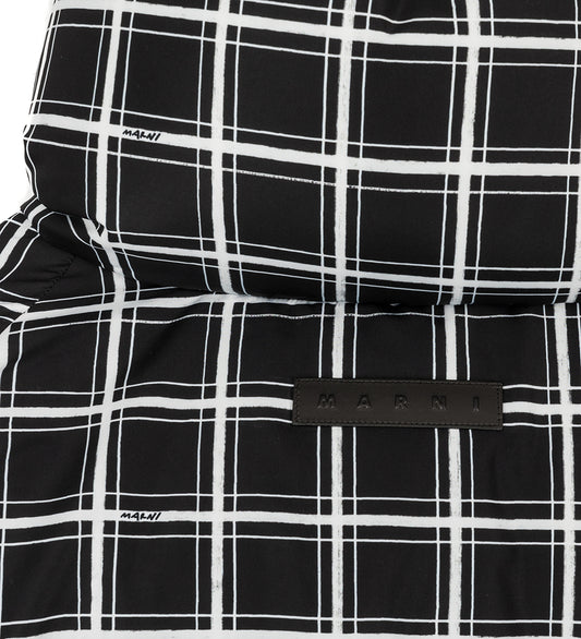 PADDED JACKET BLACK GRID