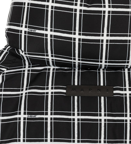 PADDED JACKET BLACK GRID