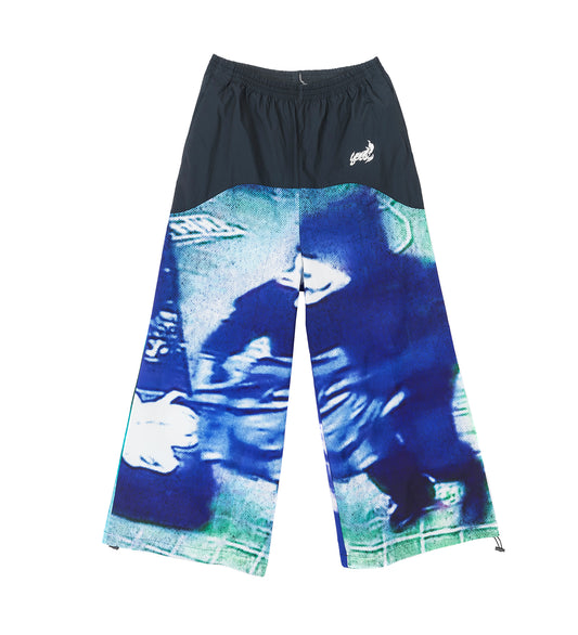 NYLON TRACKSUIT PANT WHITE/LIME/BLUE