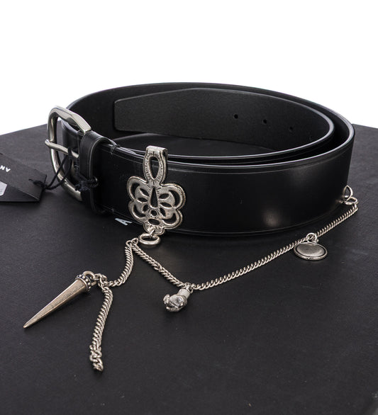 RANJA 4 CM BELTS WITH CHARMS BLACK