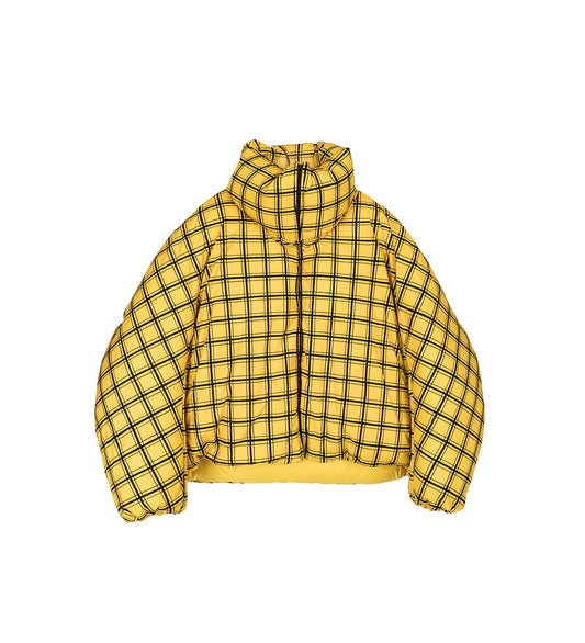 PADDED JACKET YELLOW GRID