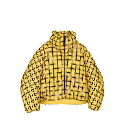 PADDED JACKET YELLOW GRID