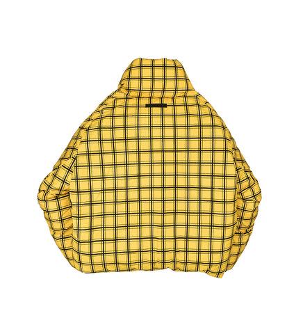 PADDED JACKET YELLOW GRID