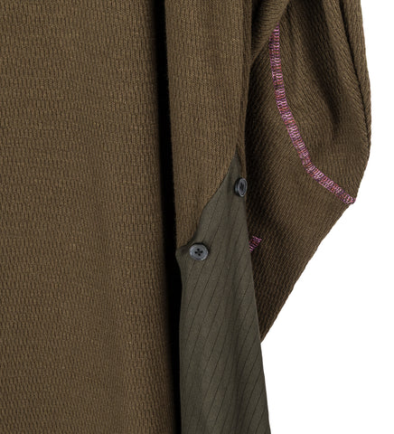 EIDER GODET DRESS CEDAR GREEN