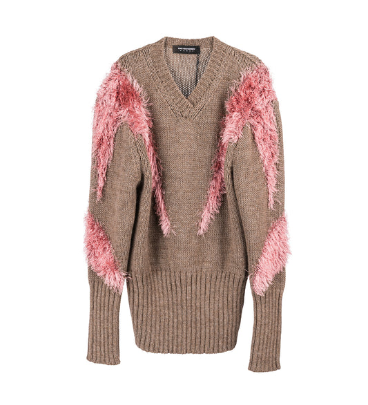 MACAW JUMPER DOVE BROWN/REDPOLL PINK