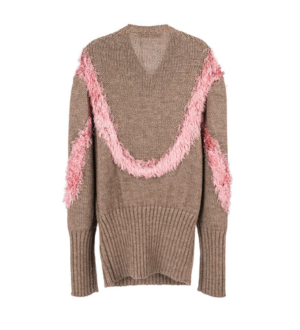 MACAW JUMPER DOVE BROWN/REDPOLL PINK