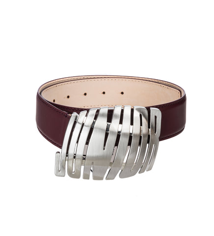 REGULAR BELT JUNIOR BUCKLE BURGUNDY