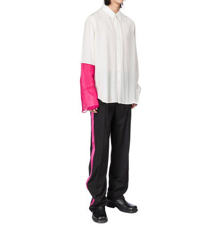 COMBO RELAX SHIRT PINK/WHITE