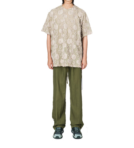 STUDDED TRACK PANT KHAKI
