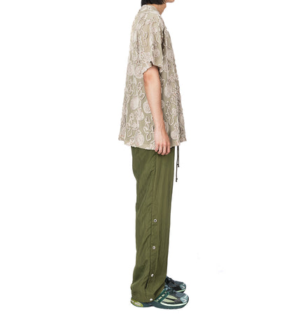 STUDDED TRACK PANT KHAKI