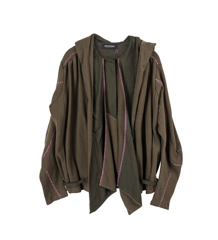 PETREL HOODED PULLOVER CEDAR GREEN