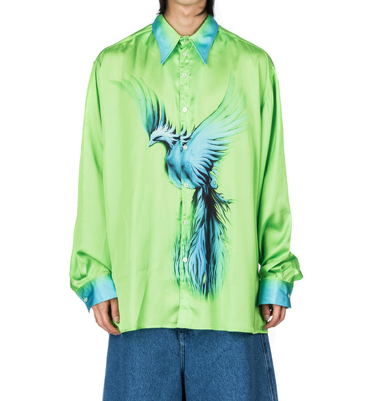 80'S CLUB SHIRT GREEN/PRINT