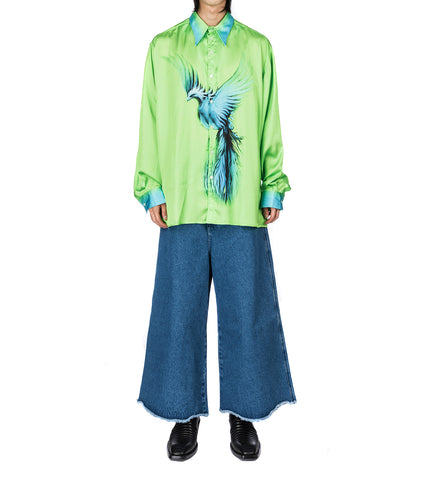 80'S CLUB SHIRT GREEN/PRINT