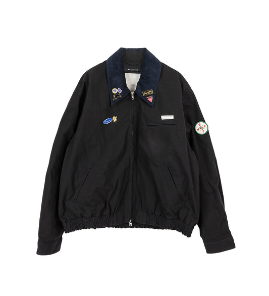 ELASTICATED COACH JACKET BLACK