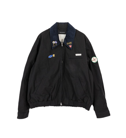 ELASTICATED COACH JACKET BLACK