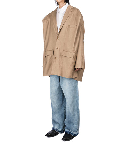 NATASHA ZINKO BOX BLAZER BEIGE