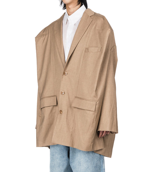 NATASHA ZINKO BOX BLAZER BEIGE