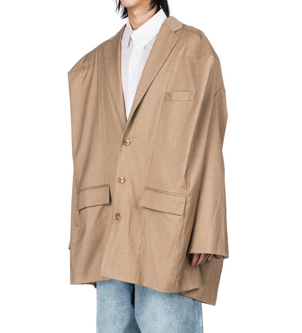 NATASHA ZINKO BOX BLAZER BEIGE
