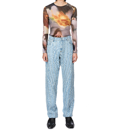 PRINTED MESH TOP SUNSET SEES SUCCUBUS