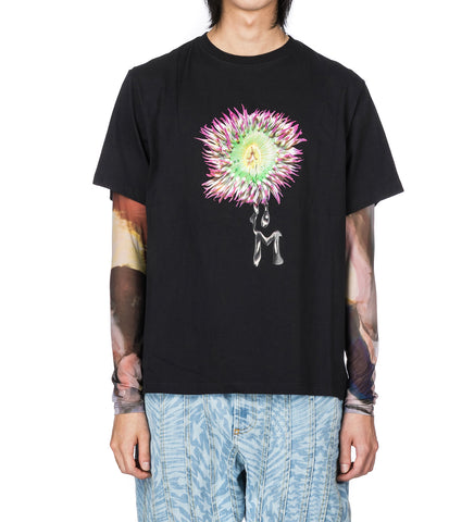 GREEN ANEMONE T-SHIRT BLACK