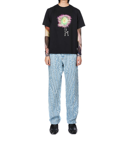 GREEN ANEMONE T-SHIRT BLACK